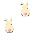 thumbnail image 1 of Kearding Paquete de 5 piezas de madera de conejo, exquisitas decoraciones de Pascua, accesorios para manualidades de álbum de recortes de Type5 NO5, 1 of 6