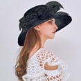 thumbnail image 4 of Wedding Hats For Women Elegant Church Hats For Women Fascinators Hats For Women Tea Party Party Hats Horse Races Hat Tea Party Accessories For Women, 4 of 7