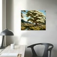 thumbnail image 4 of PIKWEEK Vintage Spring Landscape Oil Painting Canvas Wall Art Farmhouse Aesthetic Wall Decor Antique Sheep Pasture Blossom Tree Prints Rustic Country Home Decoration 12*16inch/16*20inch, 4 of 6