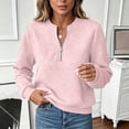 thumbnail image 6 of Tqcoqu Sweatshirt For Women Texture Zip V Neck Solid Color Winter Fall Sweatshirts Casual Comfy Outfits Pullover, 6 of 9