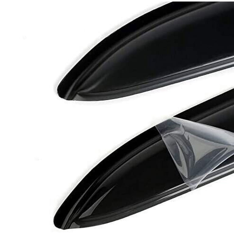 EVPROXP Window Visor Rain Guard For 2002-2006 Honda CRV - Dark Smoke Tinted, Tape-On Deflectors With Red Mug Emblem