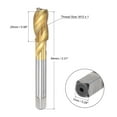thumbnail image 2 of Uxcell M12 x 1 High Speed Steel Machine 3 Spiral Flutes Thread Tap Titanium Plated, 2 of 6