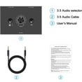 thumbnail image 2 of Desktop Audio Switcher 2V p-p Input, 5-Meter Transmission Distance for Compact Spaces, CD Player, Computer, 2 of 9