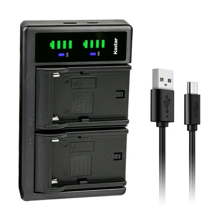 Image of Kastar NP-F550 / NP-F570 LTD2 USB Battery Charger Compatible with Desview R72 7 4K R7S 7 On-Camera 4K ProAm USA Iris 7 On-Camera USA Iris Pro 7 On-Camera Touchscreen Monitor