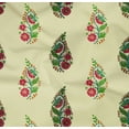 thumbnail image 4 of oneOone Organic Cotton Poplin Twill Fabric Leaves & Floral Block Printed Fabric 1 Yard 42 Inch Wide, 4 of 4