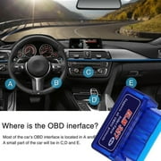 ELM327 V2.1 Bluetooth Mini OBD2 Scanners Diagnostic Adapter Torque Android Tools W8F7