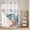 Blue Orange, variant on Sea Turtle Coastal No Hook Shower Curtain with Snap in Liner, Waterproof Fabric Shower Curtains, Summer Beach Coral Nautical Farmhouse Shower Curtain Set Top See Through for Bathroom 36"x78"