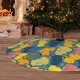 thumbnail image 6 of Picia Retro Boho Elephants Print Christmas Tree Skirt , Christmas Tree Skirt Ornaments for Merry Christmas Holiday Party Decorations Indoor Outdoor-48", 6 of 7