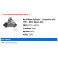 thumbnail image 2 of Rear Wheel Cylinder - Compatible with 1993 - 2002 Saturn SC2 1994 1995 1996 1997 1998 1999 2000 2001, 2 of 2