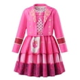 thumbnail image 2 of Rise of Red Cosplay Costume Pink Princess Dress Halloween Costumes Sleeveless Skirts with Jacket Movie Character Halloween Cosplay, 110, 2 of 8