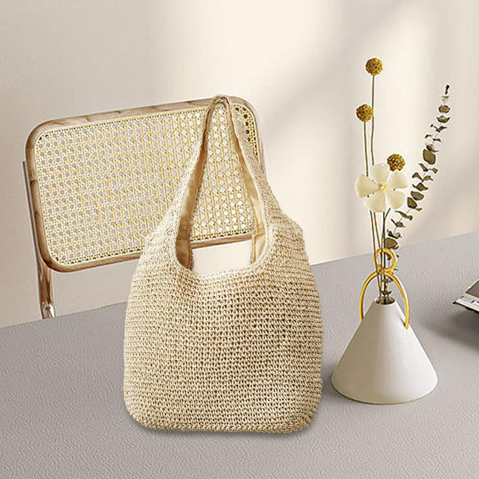 Beige crochet bag pattern for women Crochet summer handbag - Inspire Uplift