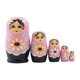 thumbnail image 2 of 5 Uds Rusas de Anidación de Dibujos Animados Matryoshka Juguete de Apimiento de Anidado para para Decoración Del H 5 capas rosa Baoblaze muñeca rusa de anidación, 2 of 8