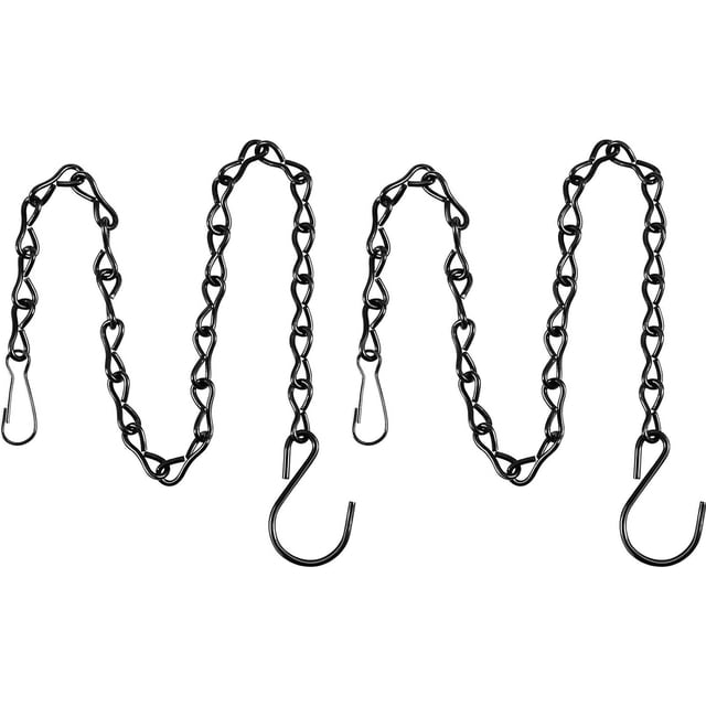 Cadenas para cestas colgantes, paquete de 2 cadenas colgantes, colgadores de plantas de metal, cadenas para macetas para cestas de flores, maceteros, comederos para pájaros, jaulas para pájaros,