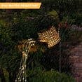 thumbnail image 6 of Luxtrada Solar Lights Outdoor Garden Decorative, Small Watering Can Hanging Kettle Lantern Light Retro Waterproof Copper Solar Twinkle Lights for Backyard Table Patio Yard (Kettle+Bracket), 6 of 10