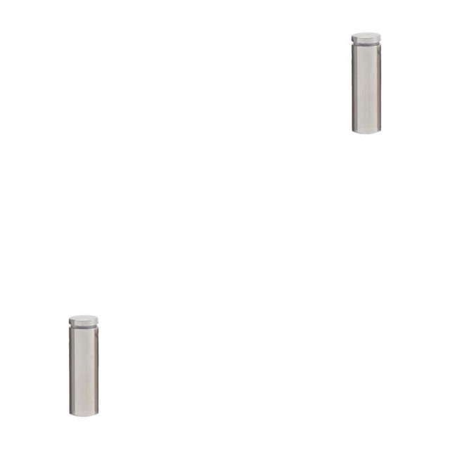 Justharion Advertising Screw Standoff Durable Streamlined Design Glass Mirror Nail Nut Wall Hanging Bracket Strong Bearing Capacity 25x80mm 2Set