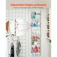 thumbnail image 6 of VEVOR Over the Door Pantry Organizer, 10-Tier Pantry Organization and Storage, Heavy-Duty Steel Hanging Spice Rack, Adjustable Wall Seasoning Shelves, for Home Kitchen Laundry Room Bathroom, White, 6 of 9