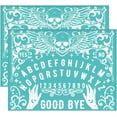 thumbnail image 2 of 2pcs Self-Adhesive Silk Screen Printing Stencil for Painting on Wood Decoration T-Shirt Fabric Turquoise Letter 280x220mm, 2 of 9