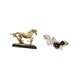 thumbnail image 5 of Figura de caballo,Escultura de caballo en miniatura coleccionable,Estatua de animal de adorno de caballo de resina para decoración del hogar,Arte de pared colgante,Decoración de pared de, 5 of 8