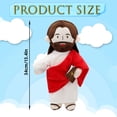 thumbnail image 7 of Jesus Plush Speaks 20 Of Jesus' Bible Verses And 3 Of Bible Music Jesus Doll Stuffed Animal To Teach Suitable For Church Sunday School Religious Easter-Red, 7 of 7