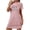 Pink, variant on Lovskoo American Flag Nightgowns for Women Plus Size Night Shirts 4Th Of July Patriotic Short Sleeve Mini Dress Night Gown Dress Casual Pajamas Soft Sleepwear Black