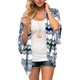 thumbnail image 1 of Traje de Baño Mujer Kimono Tipo Cárdigan de Gasa Con Estampado Floral Bohemio Para Mujer, Estilo Playero, Ligero, Para Verano, 1 of 6