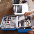 thumbnail image 2 of Waterproof Data Cable Storage Bags Travel Gadget Wires Organizer Zipper Pouch (Black), 2 of 6