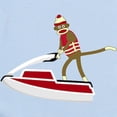 thumbnail image 2 of CafePress - Sock Monkey Jet Ski Infant Bodysuit - Baby Light Bodysuit, Size Newborn - 24 Months, 2 of 4