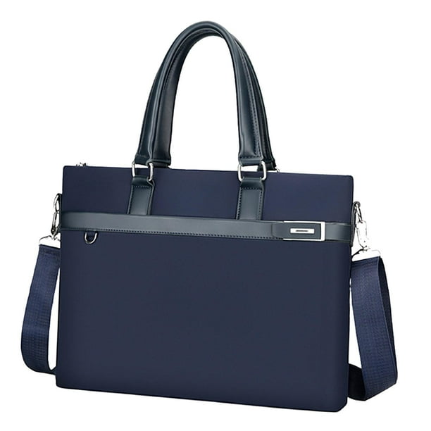 Maletín de computadora Premium jinwen Bag Satchel Bolso de hombro azul oscuro