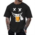 thumbnail image 2 of T Shirts for Men 2026 Summer Casual Short Sleeve Crewneck Ghost Face Drinking Graphic Tees Lover Tshirt, 2 of 4