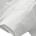 thumbnail image 5 of Nooxsoe Women's Cotton Linen Sun Protection Shirts Hoodie Long Sleeve Crinkled Gauze Sheer Drawstring Hood Muslin Button Down Shirt Women Muslin Shirt Business Casual Outfits for Women White 2XL, 5 of 6