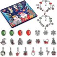thumbnail image 4 of 24 Uds collar colgante calendario de cuenta atrás para Navidad caja ciega pulsera caja de regalo, 4 of 4