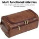 thumbnail image 4 of Artículos de Tocador de Tamaño de Viaje Personalizados para Hombres, Organizador de Viaje Duradero y Elegante para Viajes, Aseo y Cuidado Personal, Artículos de Viaje Esenciales de Cuero Impermeables., 4 of 4