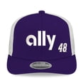 thumbnail image 2 of Men's New Era  Purple/White Alex Bowman 2026 ally 9SEVENTY Adjustable Trucker Hat, 2 of 4