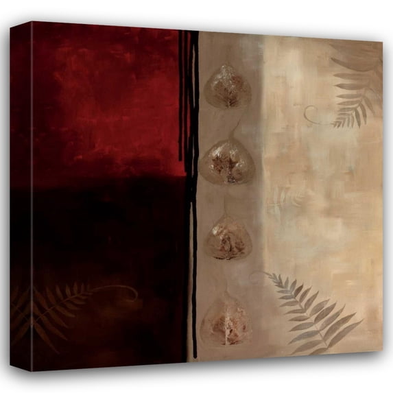 Laurie Maitland 26x26 Gallery Wrapped Canvas Wall Art Titled - Russet Fern I