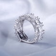 thumbnail image 2 of Kalapi Jewel 14K White Gold Plated 1.9 Ct Princess Cut Moissanite Ring for Women - Wedding Engagement Jewelry with Stylish Shank - Elegant Gift for Bride Her or Romantic Anniversary, 2 of 4