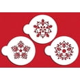 thumbnail image 2 of Designer Stencils Five Point Rosettes Cookie Stencils, Beige/semi-transparent, 2 of 5