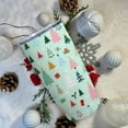 Christmas Tree Skinny Tumbler with Lid and Straw, 20 oz Merry Christmas