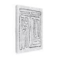 thumbnail image 2 of Jennifer Goldberger 'Black And White Runes I' Canvas Art, 2 of 3