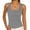 Gray, variant on Womens Ribbed Tank Top Slim Fit Sleeveless Stretchy Cami for Women, Polyester Spandex Layering Casual Workout Top - Black,Size 2XL
