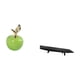 thumbnail image 5 of Estatua,Escultura de fruta artificial,estatua y artesanía,Colección de figuras de cerámica para decoración del hogar,Bandeja para servir,Bandeja para servir frutas,centro de mesa con, 5 of 8