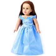 18-Inch Girl Doll Clothes Princess Cinderella Dress Costume Fits 18” Dolls (Cinderella-1)