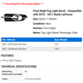 thumbnail image 2 of Front Right Fog Light Bezel - Compatible with 2010 - 2011 Buick LaCrosse, 2 of 2