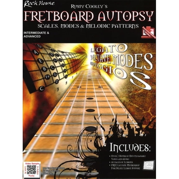 Pre-Owned Rusty Cooley's Fretboard Autopsy Scales, Modes & Melodic Patterns Book/Online Audio (Paperback) by Rusty Cooley