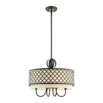 Livex Lighting Arabesque 5 Light Pendant Light in English Bronze