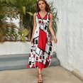 thumbnail image 5 of Vestido Largo Sin Mangas Para Mujer, Abstract Geometrical Traje Informal Para Cumpleaños, Verano, 5 of 5