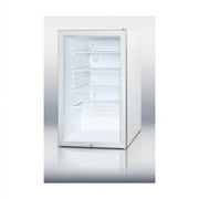 Summit SCR450LBI 4.1 Cu. Ft. White Undercounter Built-In Compact Refrigerator