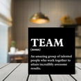 thumbnail image 4 of Zomyto 7x7 In Team Definition Wooden Wooden Box Sign Office Team Quote Desk Decorative Wooden Sign, 4 of 7