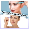 thumbnail image 2 of 8 Pcs Eyebrow Razor for Women Small Face Razors Shaver Trimmer Facial Hair Removal Eyebrow Shaper with Stainless Steel Blade Safety Cover for Peach Fuzz Lip Dermaplaning Tool, 4 Colors, 2 of 7
