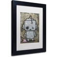 thumbnail image 2 of Trademark Fine Art 'Weebot-Icecream' Canvas Art by Craig Snodgrass, White Matte, Black Frame, 2 of 4