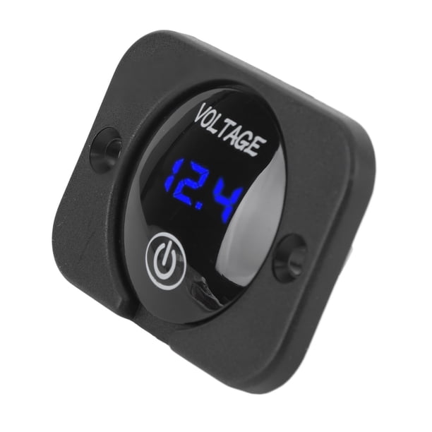 Panel Voltímetro Con Pantalla Digital LED, Fácil Instalación, Medidor De Voltaje De Batería Resistente Al Agua, Protección Múltiple Para Coche